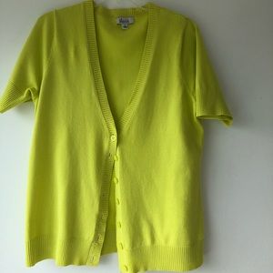 Short sleeve cardigan
